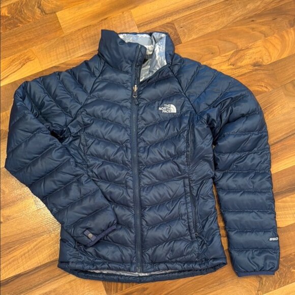 The North Face puffer jacket navy blue size XS, light weight, packable outdoor - Picture 1 of 7
